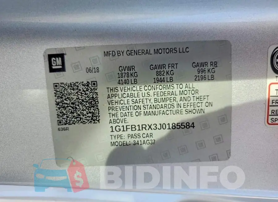 1G1FB1RX3J0185584 Photo# 12