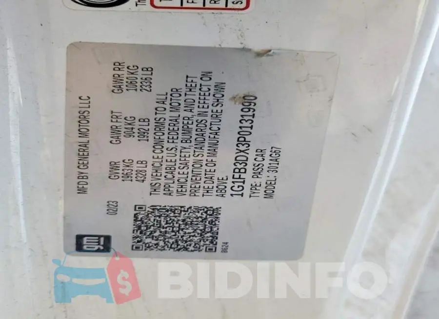 1G1FB3DX3P0131990 Photo# 12