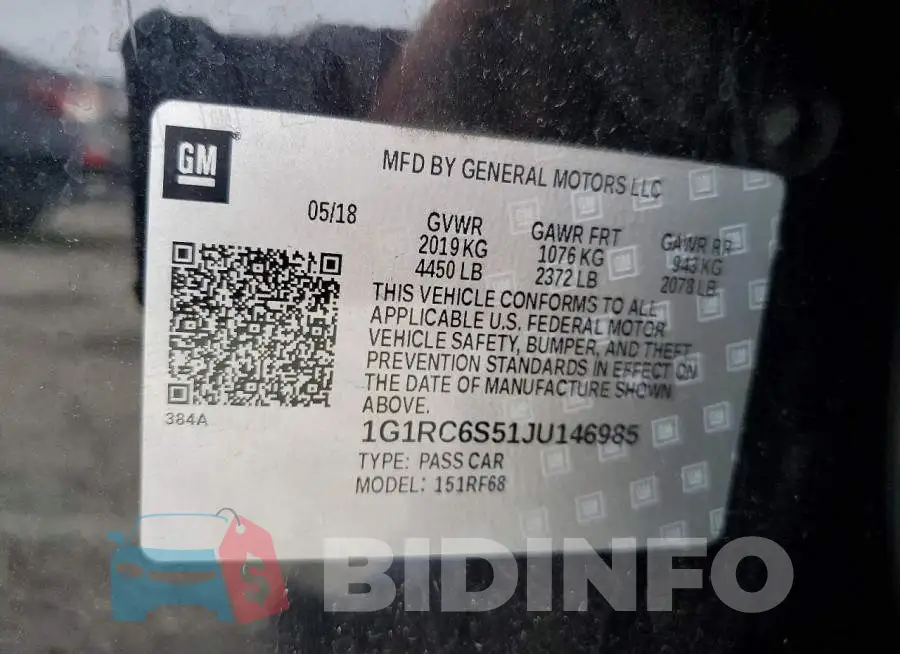 1G1RC6S51JU146985 Photo# 13