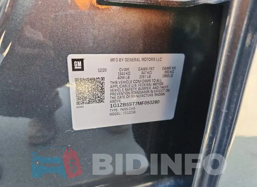 1G1ZB5ST7MF053280 Photo# 12