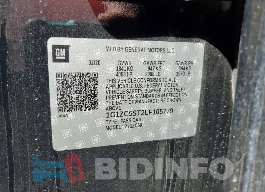1G1ZC5ST2LF105779 Photo# 12