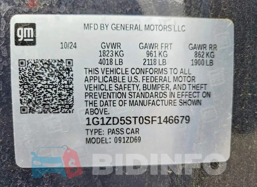 1G1ZD5ST0SF146679 Photo# 12