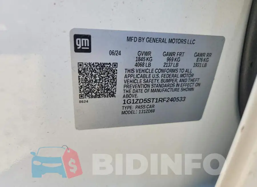 1G1ZD5ST1RF240533 Photo# 13