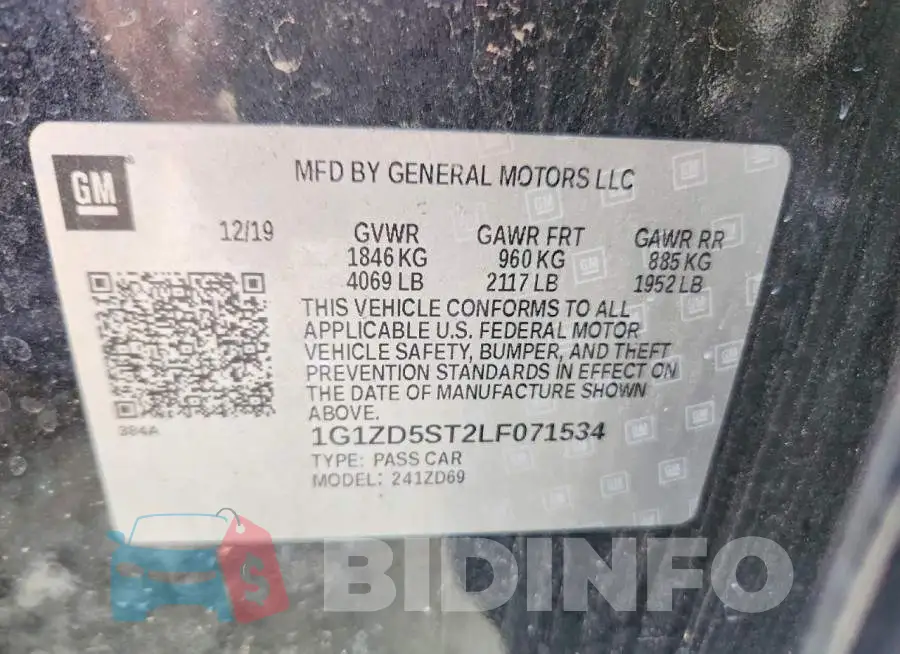 1G1ZD5ST2LF071534 Photo# 12
