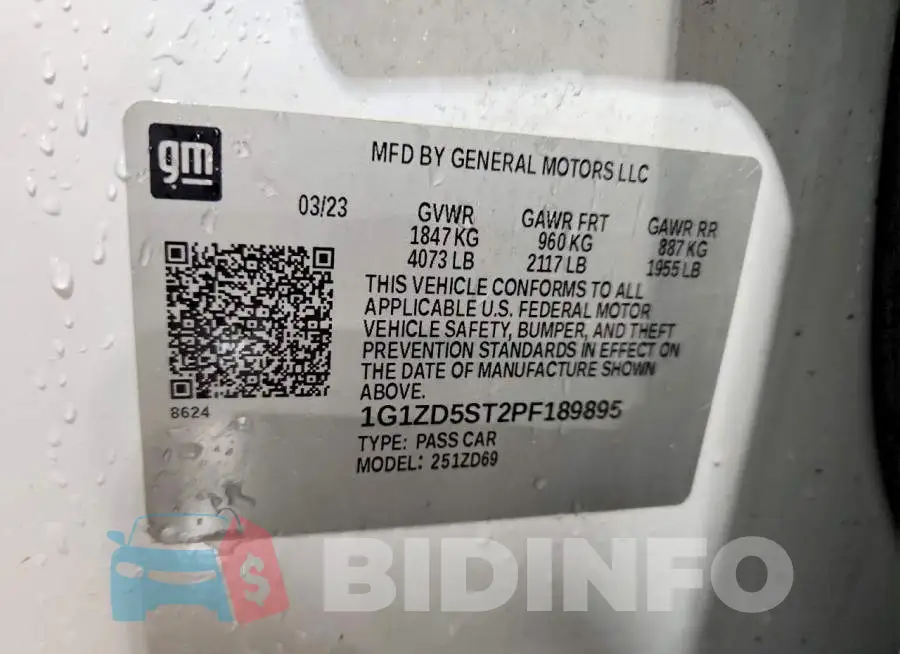 1G1ZD5ST2PF189895 Photo# 12