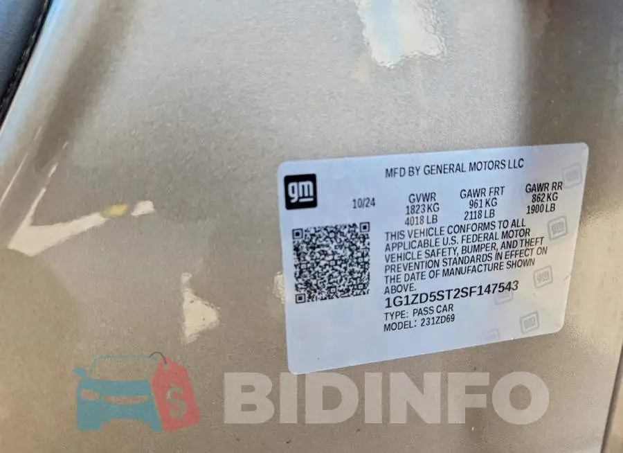 1G1ZD5ST2SF147543 Photo# 12