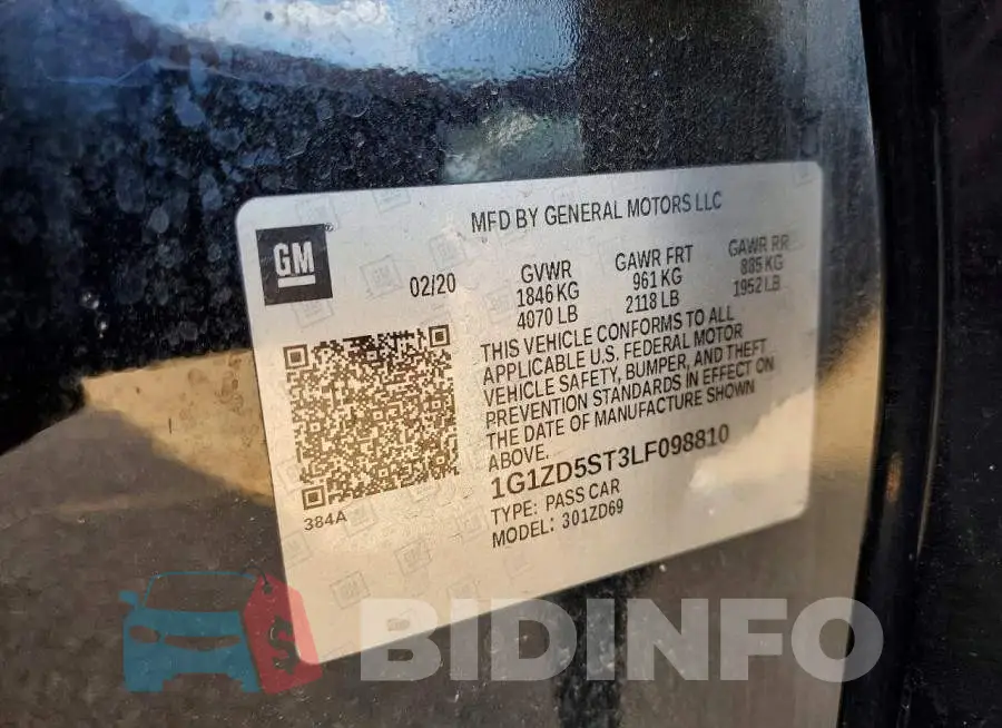 1G1ZD5ST3LF098810 Photo# 12