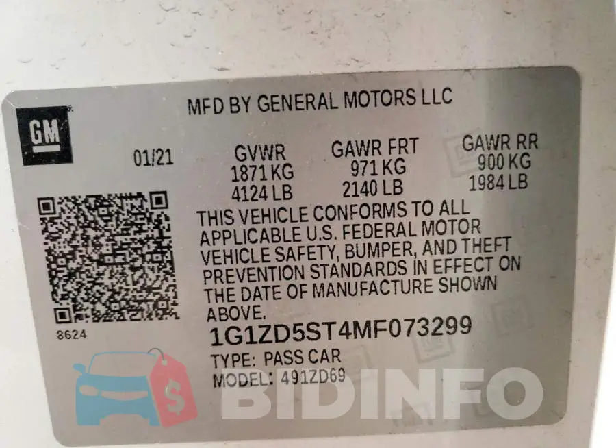 1G1ZD5ST4MF073299 Photo# 13