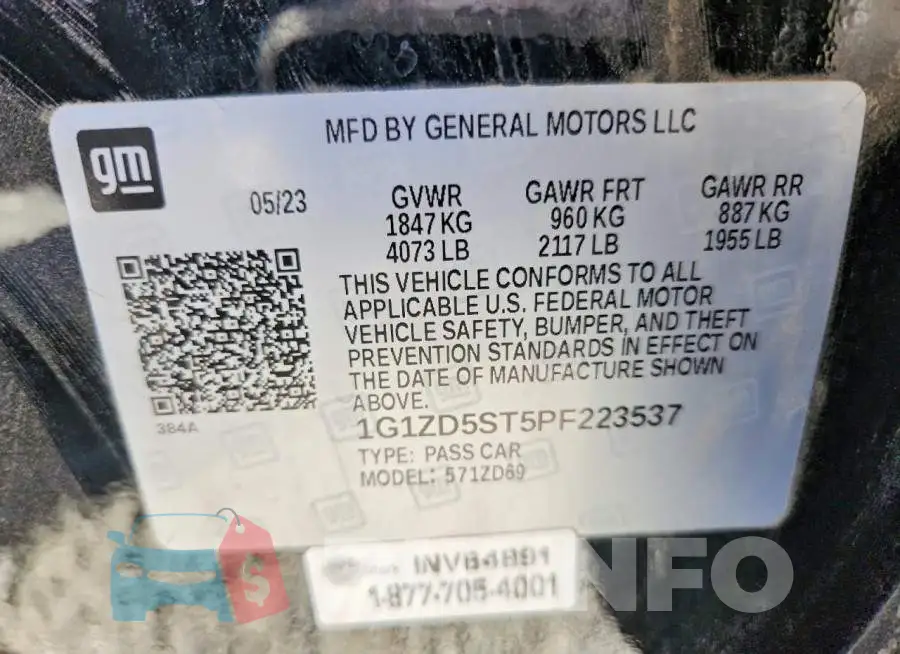 1G1ZD5ST5PF223537 Photo# 12