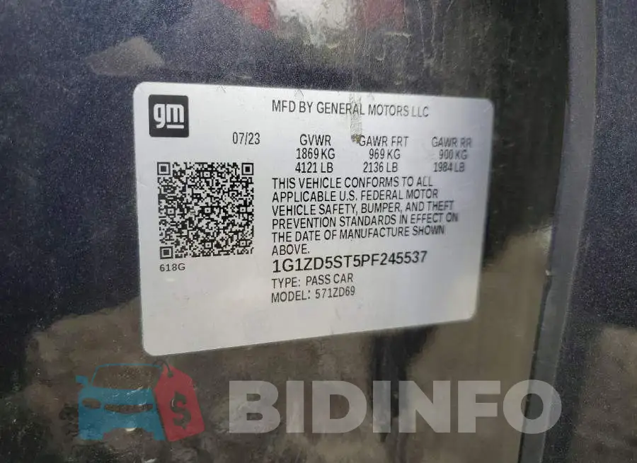 1G1ZD5ST5PF245537 Photo# 12