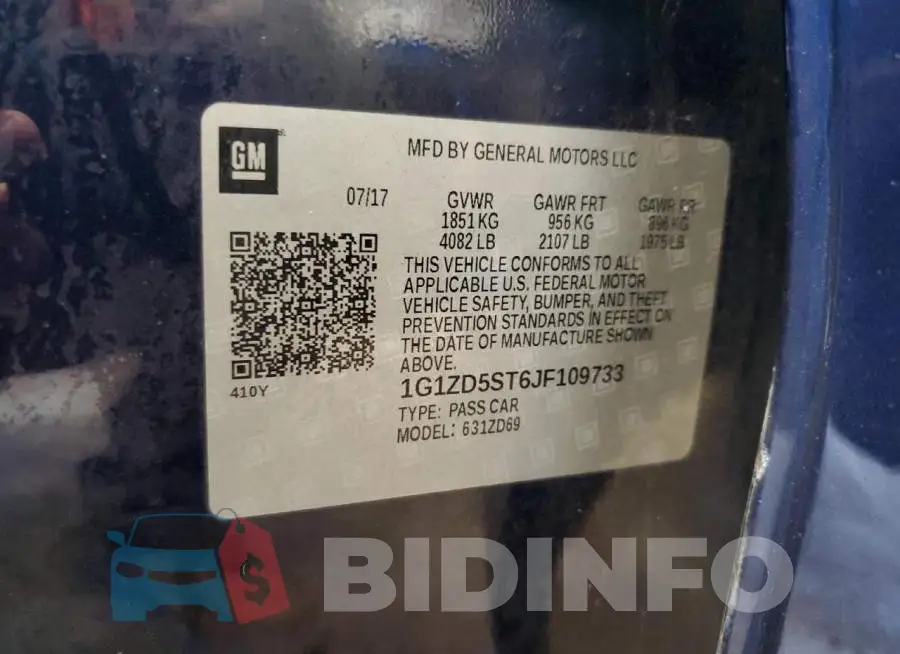 1G1ZD5ST6JF109733 Photo# 12