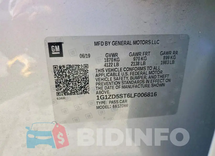 1G1ZD5ST6LF006816 Photo# 13