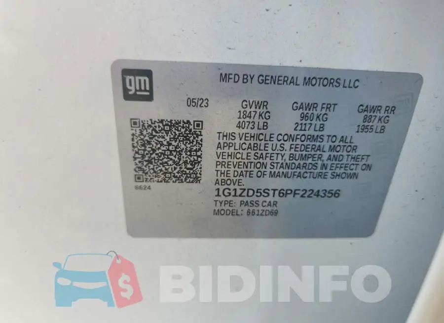1G1ZD5ST6PF224356 Photo# 12