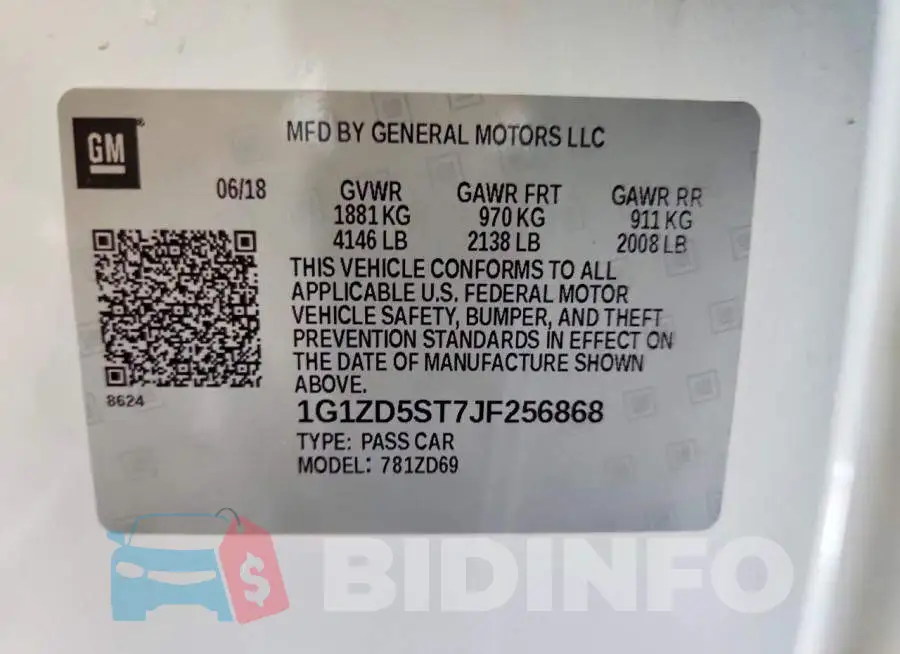 1G1ZD5ST7JF256868 Photo# 12