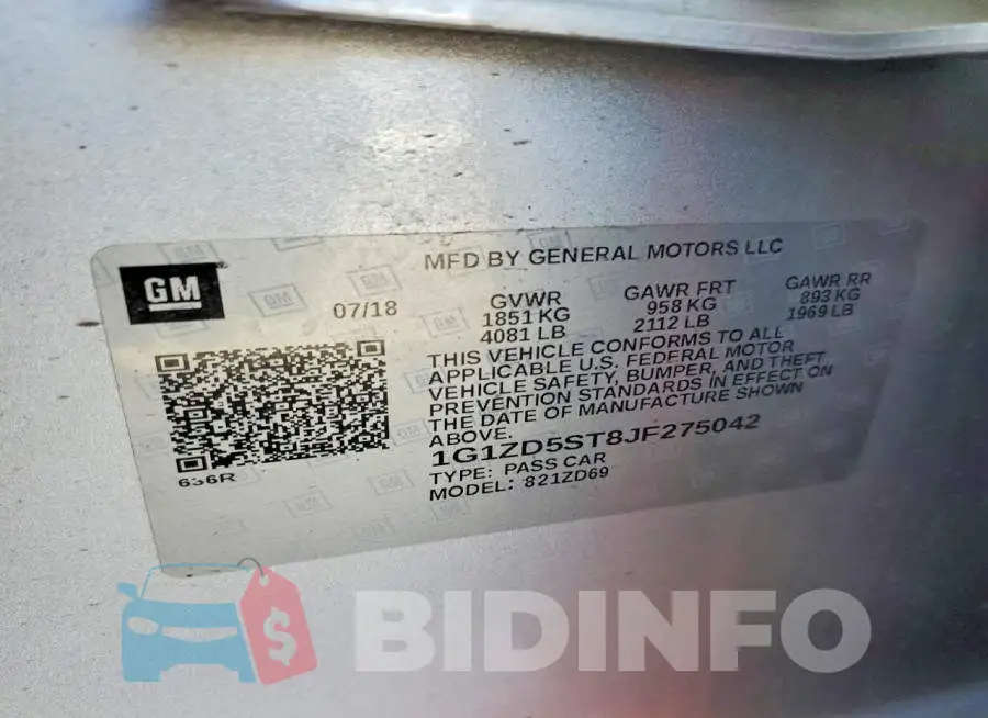 1G1ZD5ST8JF275042 Photo# 12