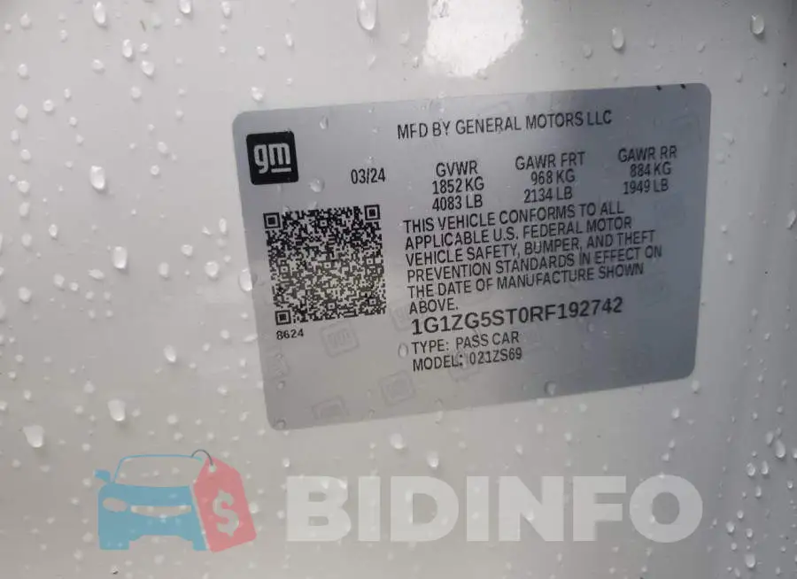 1G1ZG5ST0RF192742 Photo# 12