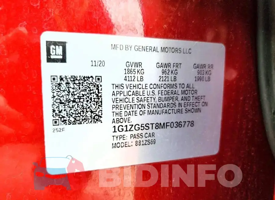 1G1ZG5ST8MF036778 Photo# 12