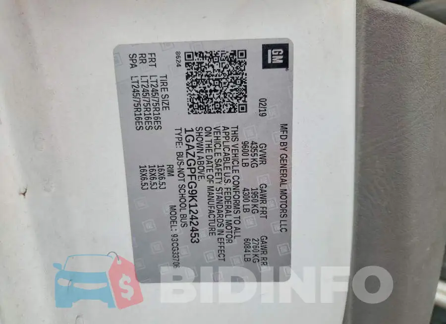 1GAZGPFG9K1242453 Photo# 13