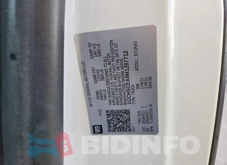 1GCHSCEA9M1287712 Photo# 12