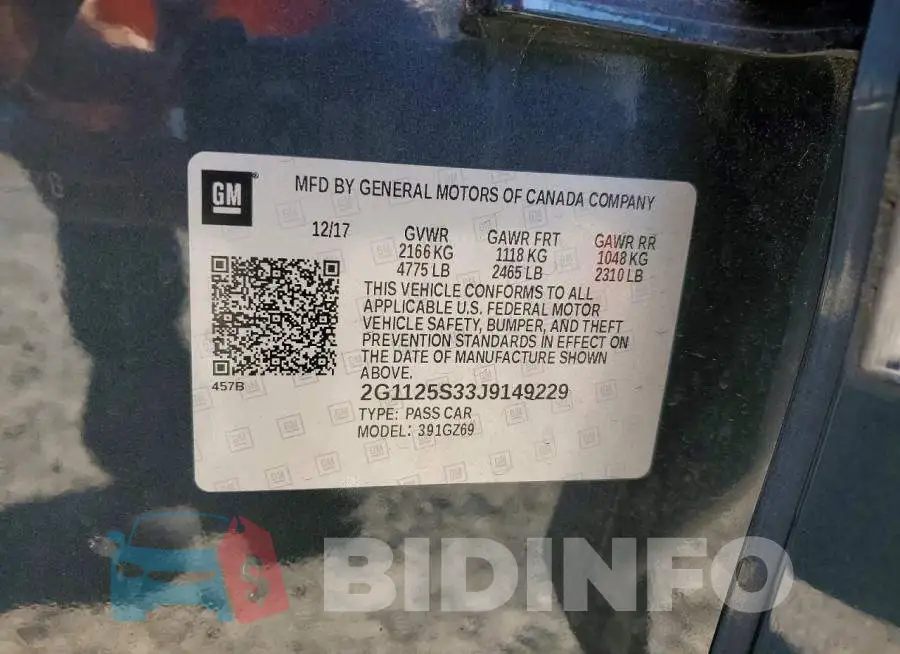 2G1125S33J9149229 Photo# 12