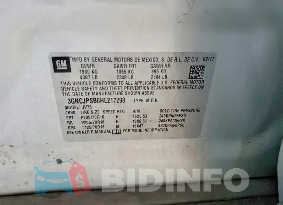 3GNCJPSB6HL217298 Photo# 13