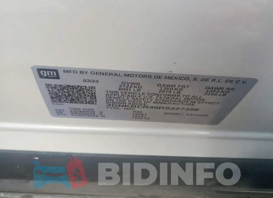 3GNKBCR46RS227359 Photo# 13