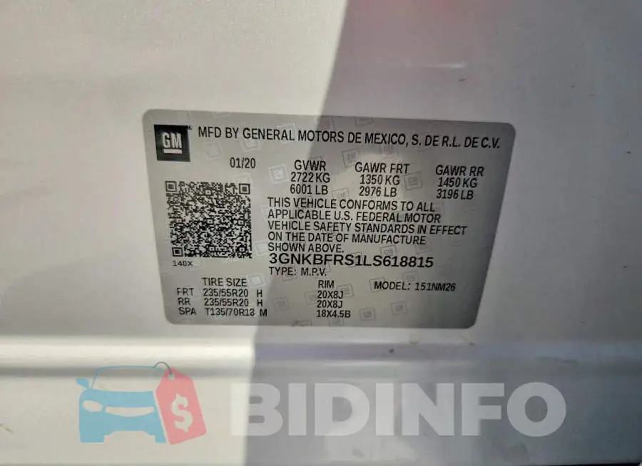 3GNKBFRS1LS618815 Photo# 13