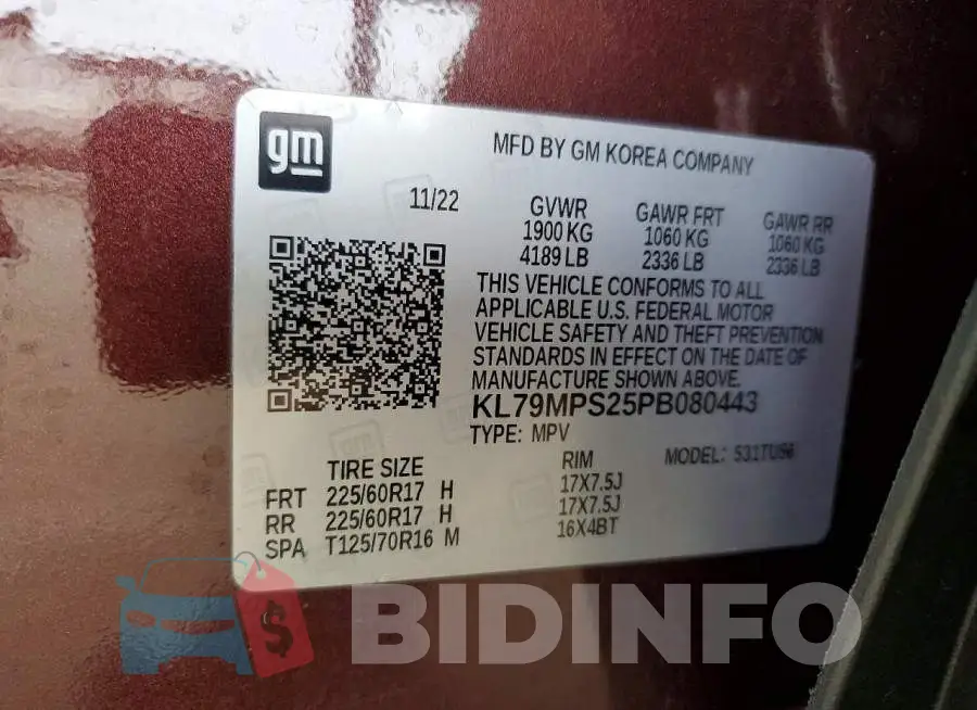 KL79MPS25PB080443 Photo# 12