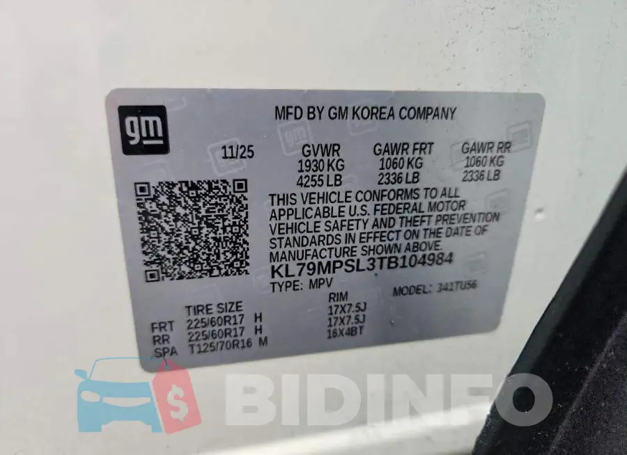 KL79MPSL3TB104984 Photo# 13