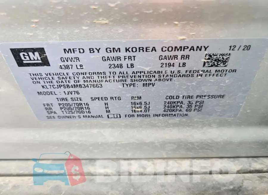 KL7CJPSB4MB347663 Photo# 13