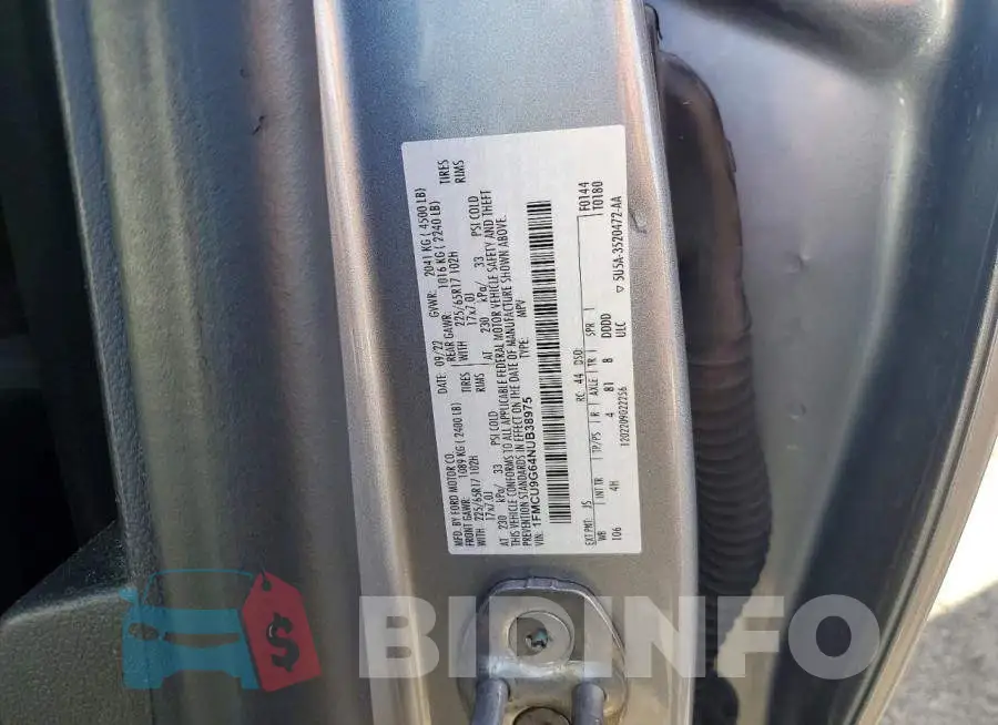 1FMCU9G64NUB38975 Photo# 14