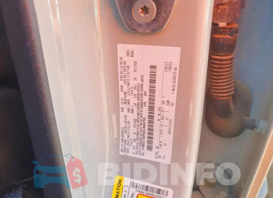 1FMEE1BP8RLB49755 Photo# 12