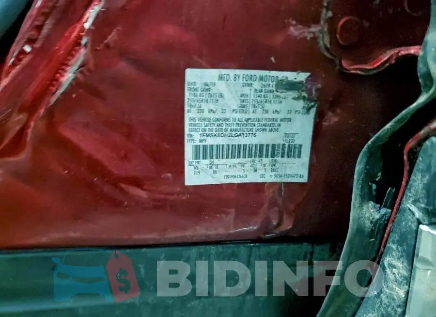 1FMSK8DH2LGA13776 Photo# 13