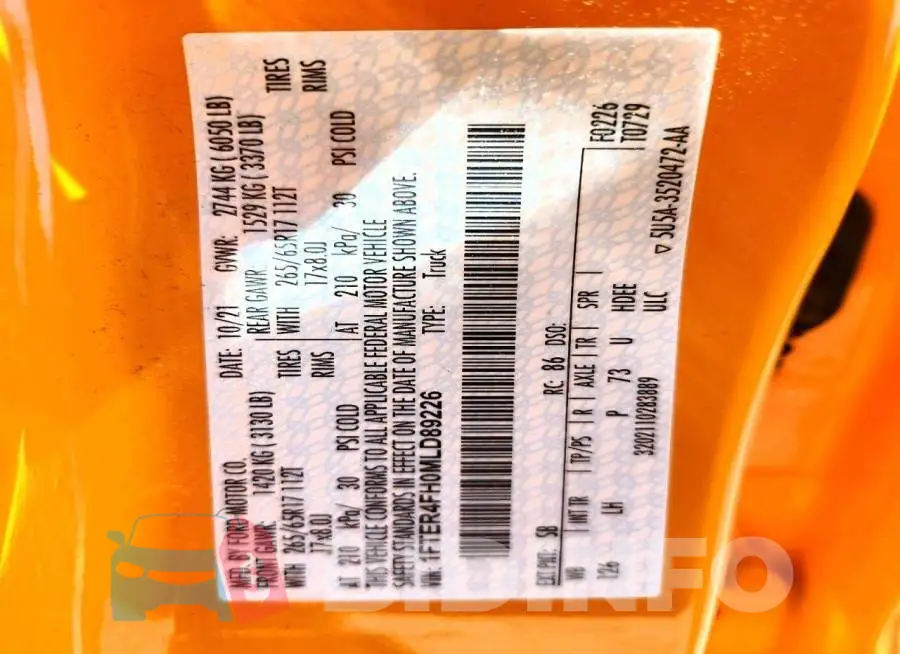 1FTER4FH0MLD89226 Photo# 12