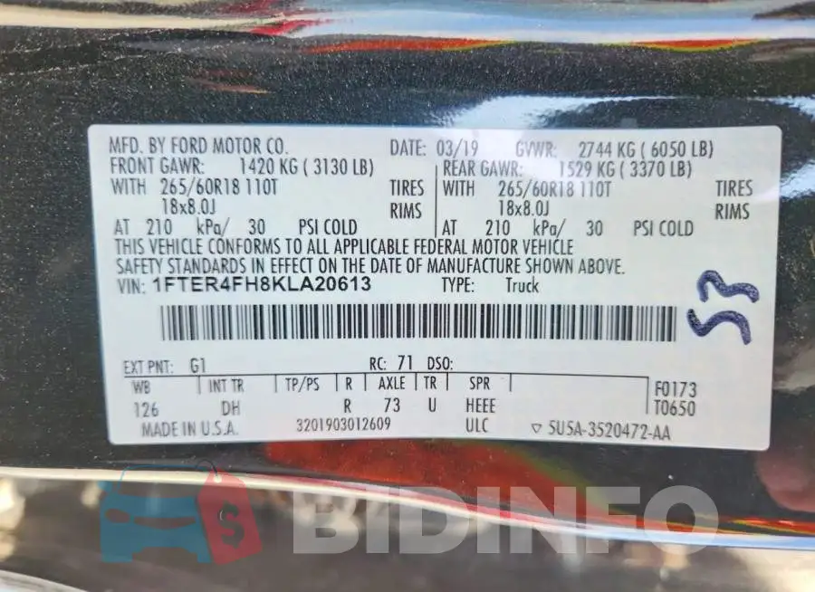 1FTER4FH8KLA20613 Photo# 12