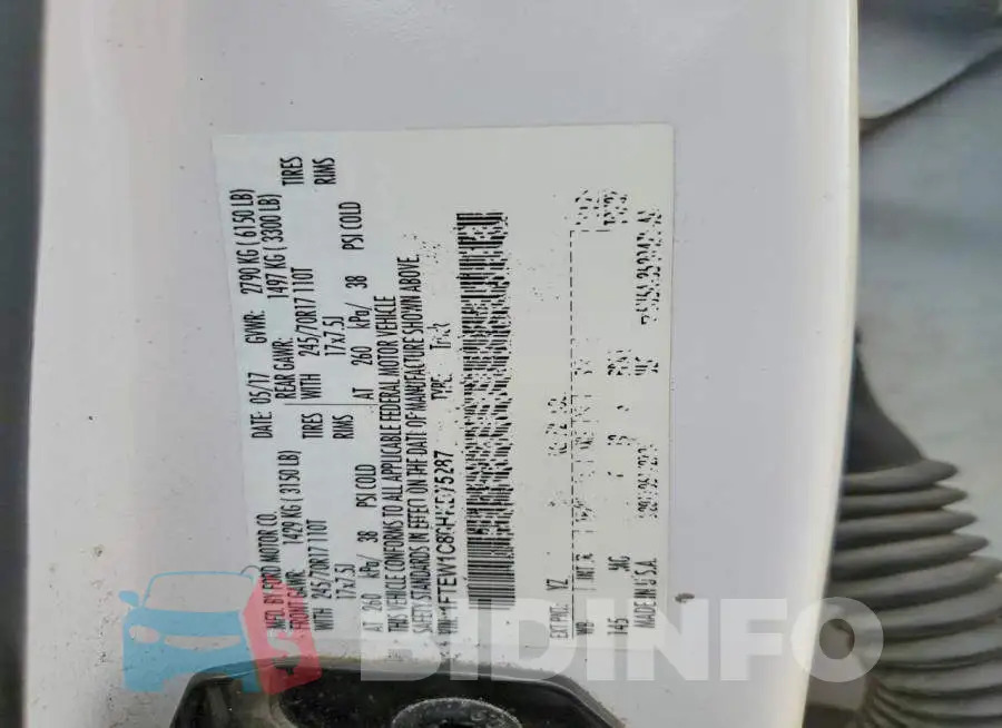 1FTEW1C86HKD75287 Photo# 12