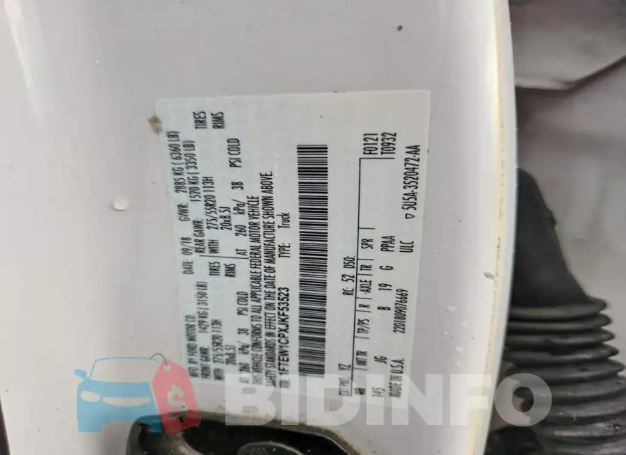 1FTEW1CPXJKF53523 Photo# 12