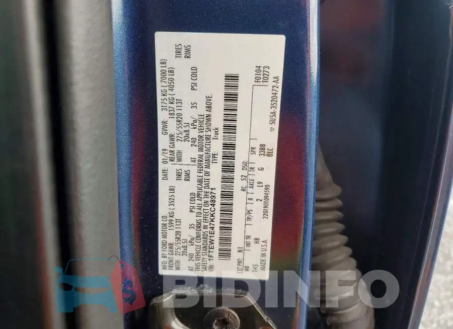 1FTEW1E47KKC48971 Photo# 12