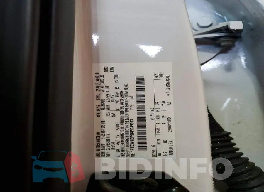 1FTEW1EP9KFD45933 Photo# 12