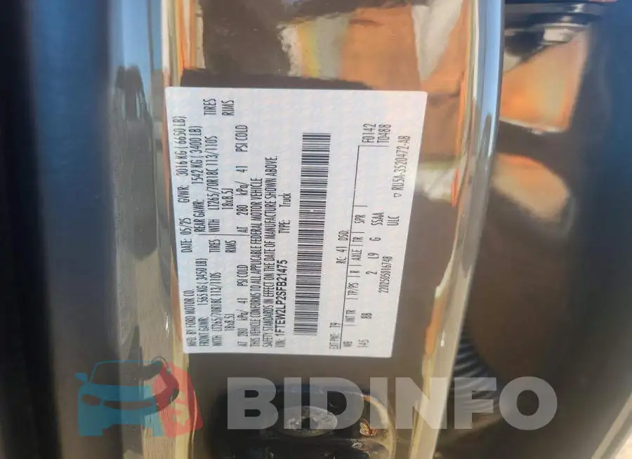 1FTEW2LP2SFB21475 Photo# 12