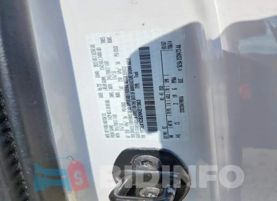 1FTEX1CB2NKE11903 Photo# 12