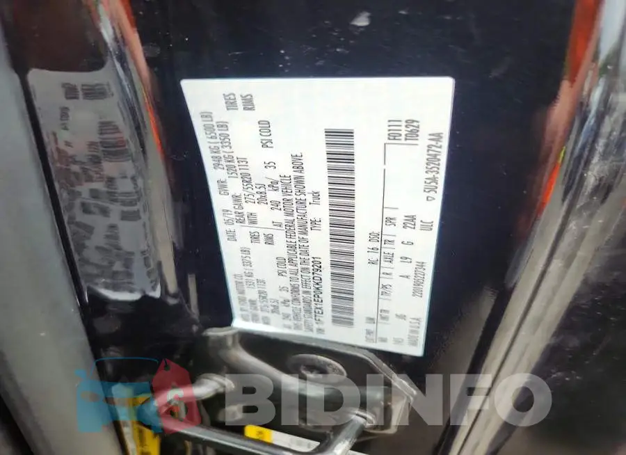 1FTEX1EP0KKD79201 Photo# 13
