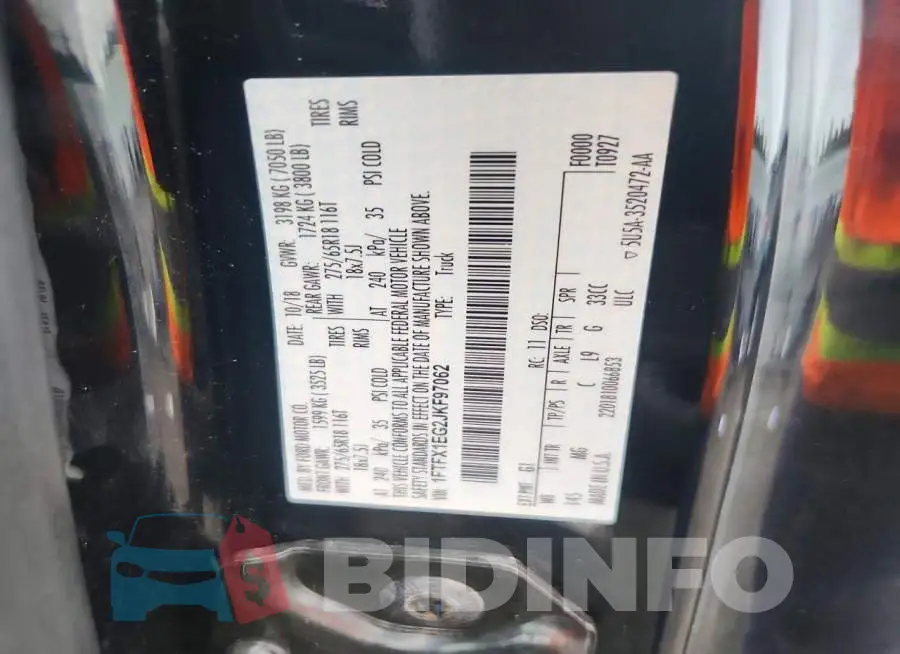 1FTFX1EG2JKF97062 Photo# 12