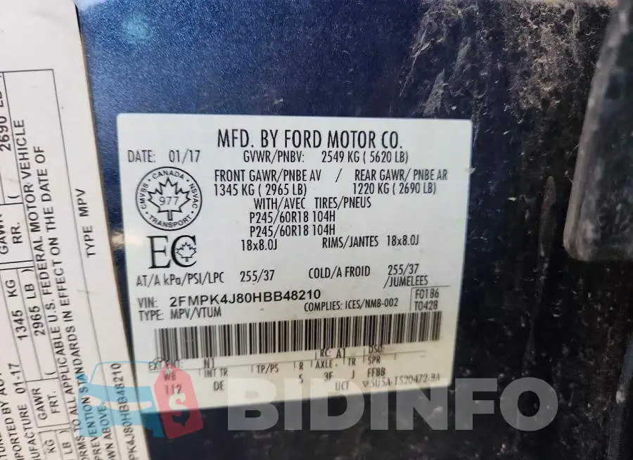 2FMPK4J80HBB48210 Photo# 13