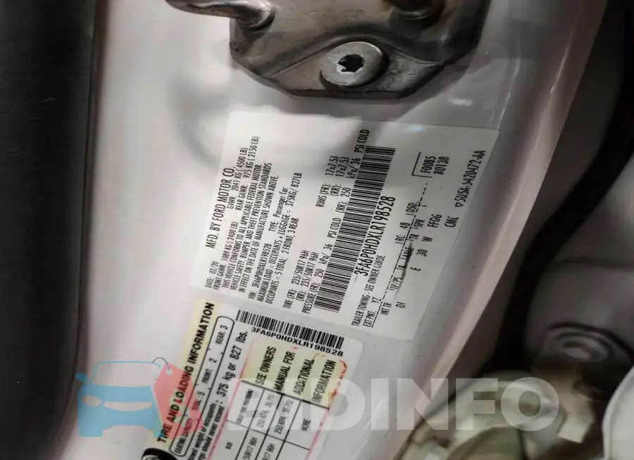 3FA6P0HDXLR198528 Photo# 12