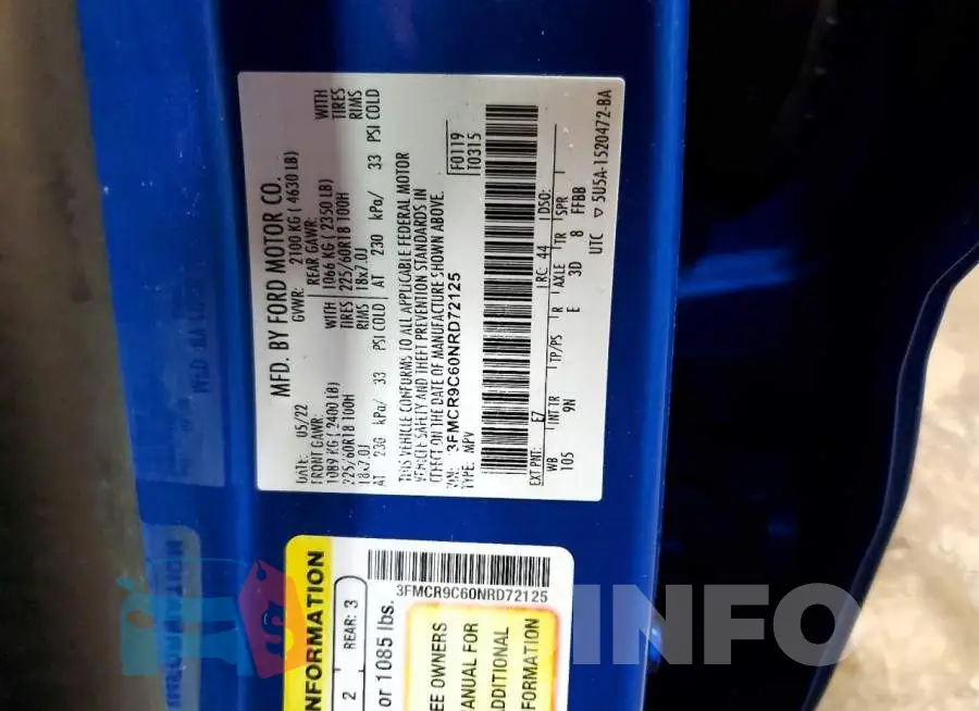 3FMCR9C60NRD72125 Photo# 13