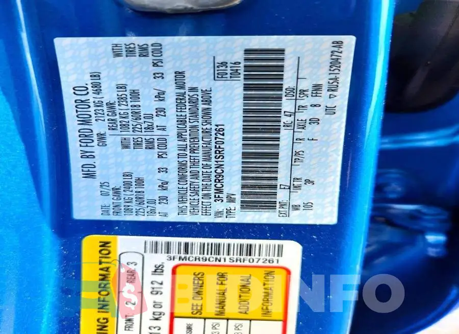 3FMCR9CN1SRF07261 Photo# 12
