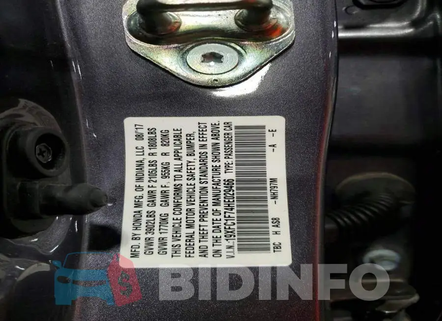 19XFC1F74HE029466 Photo# 12