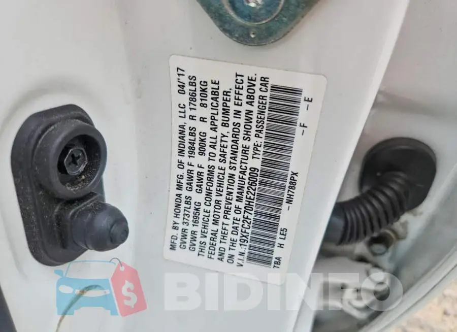 19XFC2F70HE226009 Photo# 12