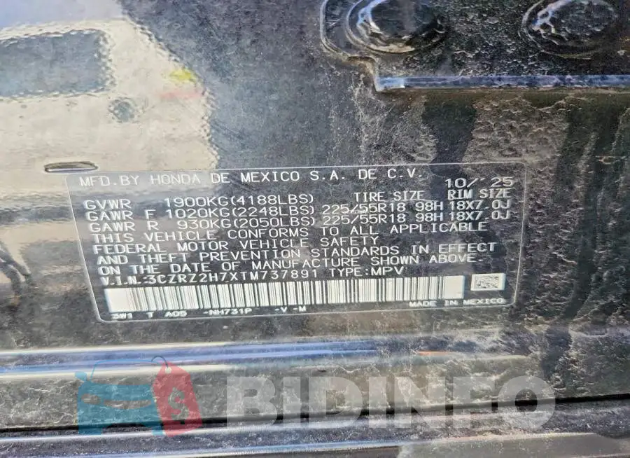 3CZRZ2H7XTM737891 Photo# 14